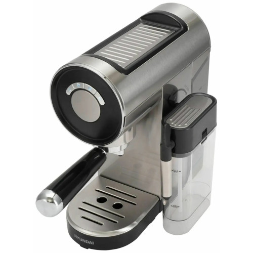 Кофеварка рожковая Hyundai HEM-4305 серебристый/черный