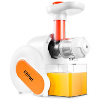 Соковыжималка Kitfort KT-1110-2 белый/оранжевый