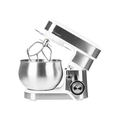 Миксер планетарный Candy CM-501 серебристый/белый