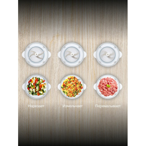 Измельчитель электрический Hyundai HYC-G4208 1.5л. 500Вт мята/серебристый