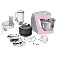 Кухонный комбайн Bosch MUM58K20 1000Вт розовый/серебристый