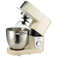 Кухонный комбайн Gorenje MMC1500IY, Цвет: Бежевый, Алюминиевый корпус, Металлические детали передачи, Мощность мотора: 1500 Вт, Количество скоростей: 6, Объем емкости для взбивания: 6,7 л, Мытье съемных деталей в посудомоечной машине, Авторегулировка скор