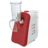 комбайн KITFORT КТ-1318-1 красный KITFORT КТ-1318-1 Терка электрическая красная. Мощность: 150 Вт. Время непрерывной работы: 10 мин. Длина шнура: 70 см. Размер: 240 х 148 х 300 мм. Предназначена для терки и шинковки овощей, фруктов и других пищевых продук