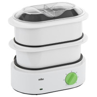 Пароварка Braun FS3000 2ярус. 850Вт белый
