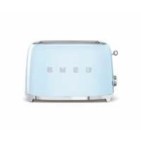 Тостер на 4 ломтика SMEG TSF02PBEU голубой