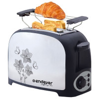 Тостер Endever Skyline ST-117 черный/стальной