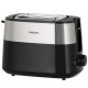 Тостер Philips HD2516 830Вт черный/стальной