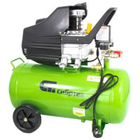  Компрессор СИБРТЕХ КК-1500/50 воздушный, 1,5 кВт, 198 л/мин, 50 л, прямой привод, масляный