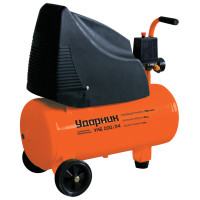 Компрессор УДАРНИК УКБ 200/24  ресивер 24л 180л/мин 8бар 1.1кВт 220В