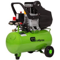 Компрессор Сибртех КК-1100/22 1,1 кВт, 135 л/мин, 22 л, прямой привод, масляный