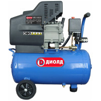 Компрессор поршневой Диолд КМП-1600/24 масляный 210л/мин 24л 1600Вт синий/черный