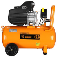 Компрессор поршневой Deko DKAC50 масляный 290л/мин 50л 2000Вт оранжевый/черный