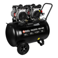 Компрессор QUATTRO ELEMENTI PACIFIC 100-480 (безмасляный, 480 л/мин, 100 л, 3.5 л.с, 8 бар) 915-373