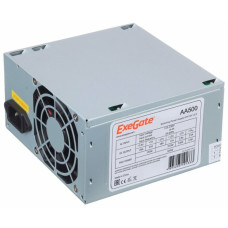 Блок питания 500W Exegate AA500, ATX, 8cm fan, 24p+4p, 2*SATA, 1*IDE