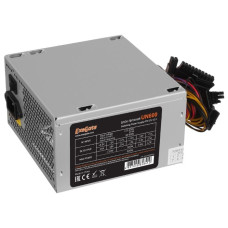 Блок питания 600W Exegate UN600, ATX, SC, 12cm fan, 24p+4p, 6/8p PCI-E, 3*SATA, 2*IDE, FDD + кабель 220V с защитой от выдергивания