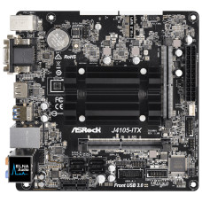 Материнская плата Asrock J4105-ITX 2xDDR4 mini-ITX AC`97 8ch(7.1) GbLAN+VGA+DVI+HDMI