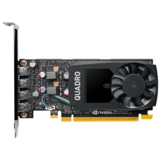 Видеокарта PNY NVIDIA Quadro P1000, 4 GB GDDR5/128-bit, , 4×mDP1.4, 47 W, 1-slot cooler, PCI Express 3.0 x16,VCQP1000-SB blk