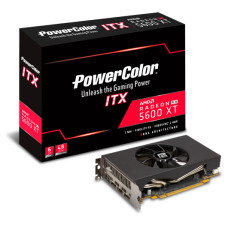 Видеокарта PowerColor PCI-E 4.0 AXRX 5600XT ITX 6GBD6-2DH AMD Radeon RX 5600XT 6194Mb 192bit GDDR6 1560/14000/HDMIx1/DPx2/HDCP Ret
