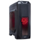 Корпус Miditower Exegate EVO-8202 Black-Red light, ATX, <700NPX>, с окном, 2*USB+1*USB3.0, Audio