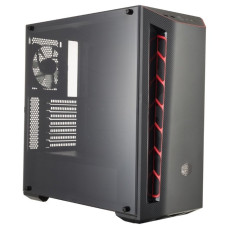 Корпус без блока питания Cooler Master MasterBox MB510L, 2xUSB3.0, 1x120 Fan, w/o PSU, Black, Red Trim, ATX