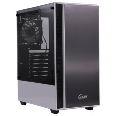 Корпус Powercase Alisio D3 White ARGB, Tempered Glass, 2х 120mm fan + 1x 120mm ARGB fan, ARGB Strip, черно-белый, ATX  (CADW-F2A1)