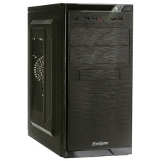 Корпус Minitower Exegate QA-412U Black, mATX, <XP450, Black, 120mm>, 2*USB+2*USB3.0, Audio