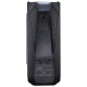 Корпус Miditower Exegate EVO-8201 Black-Blue light, ATX, <700NPX>, с окном, 2*USB+1*USB3.0, Audio