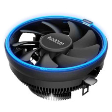 Кулер PCCooler E126M B S775/115X/AM2/2+/AM3/3+/AM4/FM1/FM2/2+ (48 шт/кор, TDP 92W, вент-р 120мм с PWM, Blue LED FAN, 1000-1800RPM, 26.5dBa) Retail Color Box