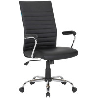 Кресло руководителя HELMI Express на колесиках, эко.кожа, черный