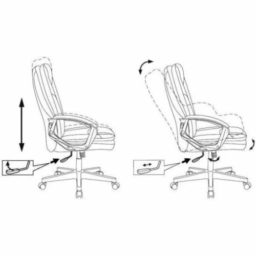 Кресло руководителя Бюрократ CH-868N темно-коричневый