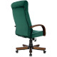 Кресло руководителя Бюрократ T-9928WALNUT/FABR/GN зеленый крестов. металл/дерево