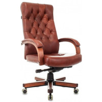 Кресло руководителя Бюрократ T-9928WALNUT светло-коричневый 