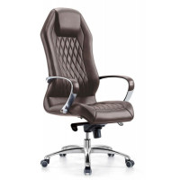 Кресло руководителя Бюрократ _Aura  коричневый 