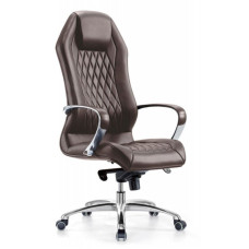 Кресло руководителя Бюрократ _Aura  коричневый 