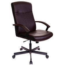 Кресло руководителя Бюрократ DOMINUS-BR коричневый/черный