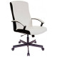 Кресло руководителя Бюрократ DOMINUS-WH белый/черный