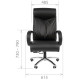 Офисное кресло Chairman 420 кожа белая