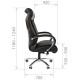 Офисное кресло Chairman 420 кожа белая