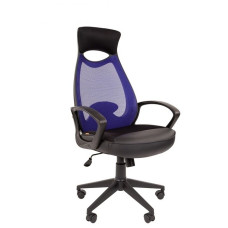 Офисное кресло Chairman 840 TW-05 синий/черный пластик