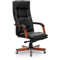 Кресло руководителя Бюрократ T-9927WALNUT/BLACK
