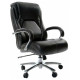 Офисное кресло Chairman 402 чёрное натуральная кожа