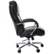 Офисное кресло Chairman 402 чёрное натуральная кожа
