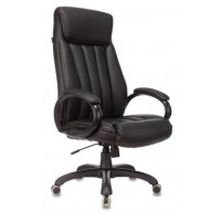 Кресло руководителя Бюрократ T-9922N/Black-PU эко.кожа черный