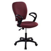 Офисное ресло Бюрократ BU-513/CH бордовый