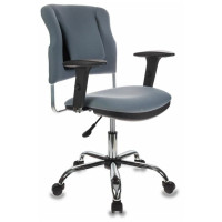 Кресло Бюрократ CH-323AXSN/G серый 26-25 крестовина хром