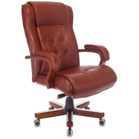 Кресло руководителя Бюрократ T-9926WALNUT светло-коричневый