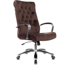 Кресло руководителя Бюрократ T-9928SL Fabric коричневый Italia 6