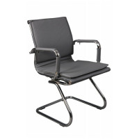 Кресло Бюрократ CH-993-Low-V/grey низкая спинка серый искусственная кожа