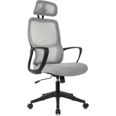 Кресло руководителя Бюрократ Wise серый 