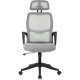 Кресло руководителя Бюрократ Wise серый 